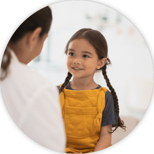 Child meeting with Audiologist